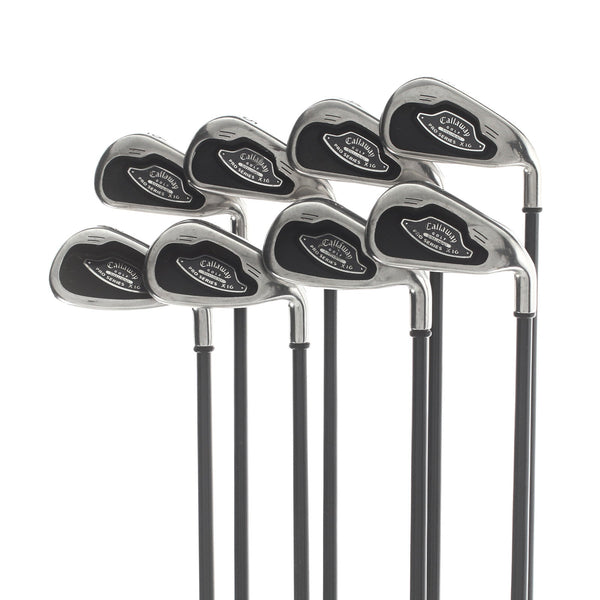 Callaway Pro Series X-16 Graphite Mens Right Hand Irons 3-PW Stiff - Callaway RCH M75i