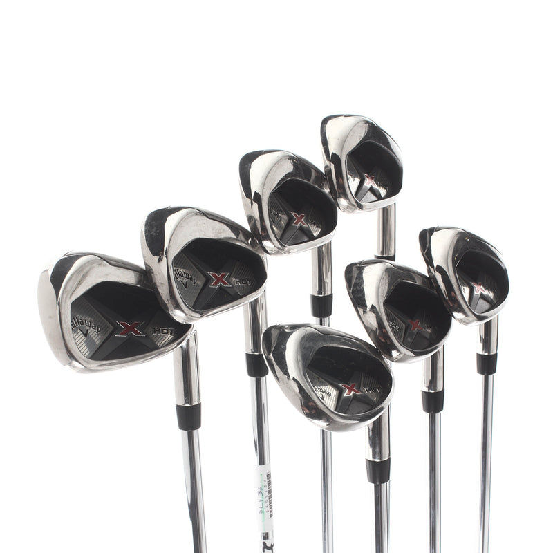 Callaway X Hot Steel Mens Right Hand Irons 5-SW Regular - True Temper XP 85 R300