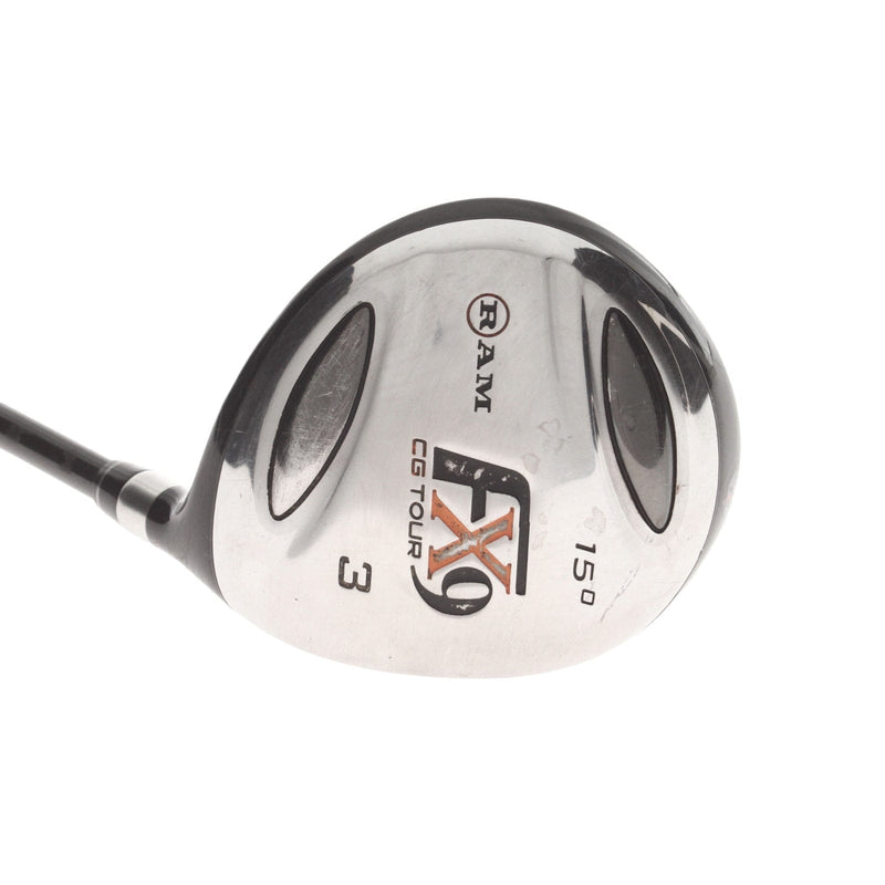 Ram FX9 CG Tour Graphite Mens Right Hand Fairway 3 Wood 15* Regular - Grafalloy ProLite Elite