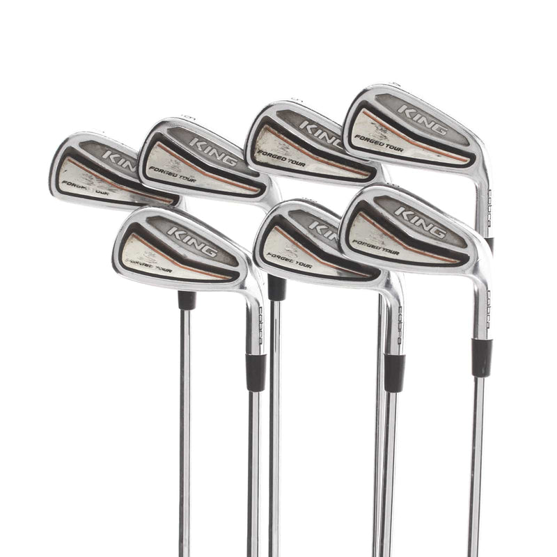 Cobra King Tour Forged Steel Mens Right Hand Irons 4-PW Regular - KBS Tour FLT 110