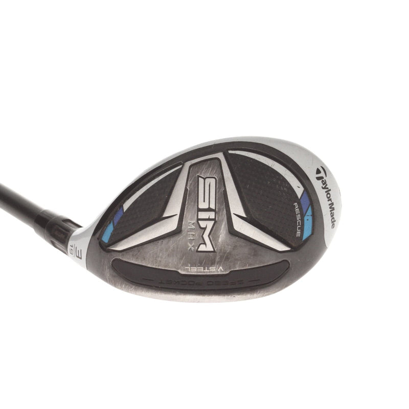 TaylorMade Sim Max Graphite Mens Right Hand 3 Hybrid 19* Stiff - Hzrdus Smoke Black 6.0 80g