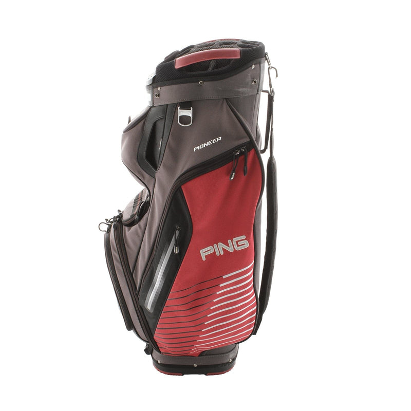 Ping Pioneer Cart Bag - Grey/Red