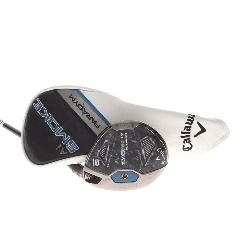 Callaway Paradym Ai Smoke Max Graphite Mens Right Hand Fairway 3 Wood 15* Regular - Project X Denali Blue 60g 5.5