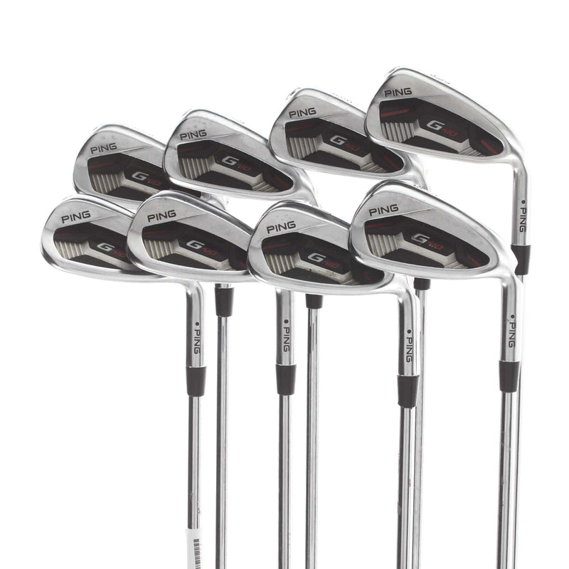 Ping G400 Steel Mens Right Hand Irons 5-SW+GW Black Dot Regular - Ping AWT 2.0