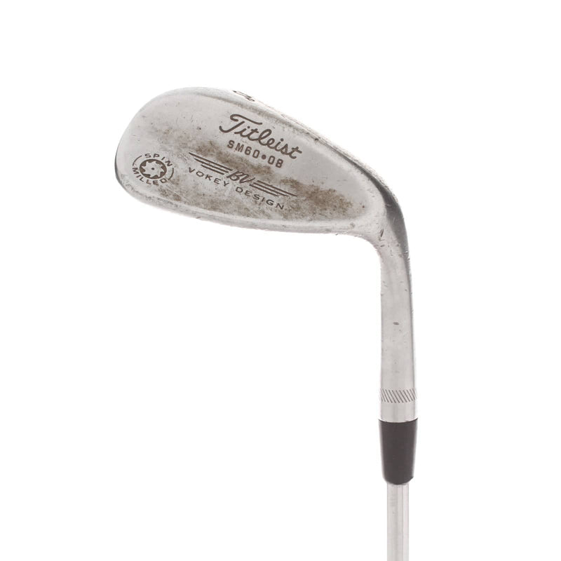 Titleist Vokey Spin Milled Steel Mens Right Hand Lob Wedge 60* 8 Bounce Wedge - True Temper