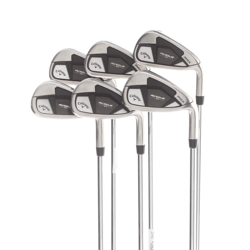 Callaway Rogue ST Max Steel Mens Right Hand Irons 5-PW Regular - True Temper XP85