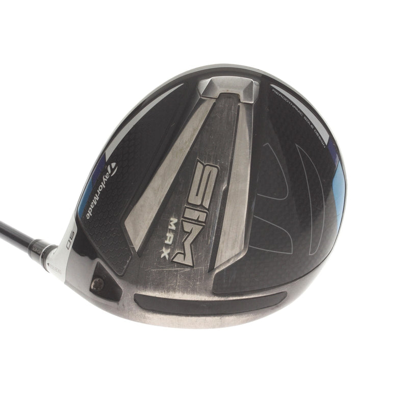 TaylorMade Sim Max Graphite Mens Right Hand Driver 9* Stiff - Fujikura Ventus Blue 6-S