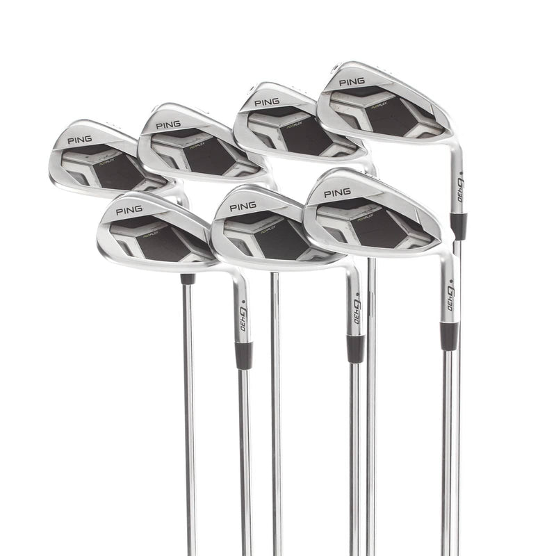 Ping G430 Steel Mens Right Hand Irons 5-SW Black Dot Regular - Ping AWT 2.0