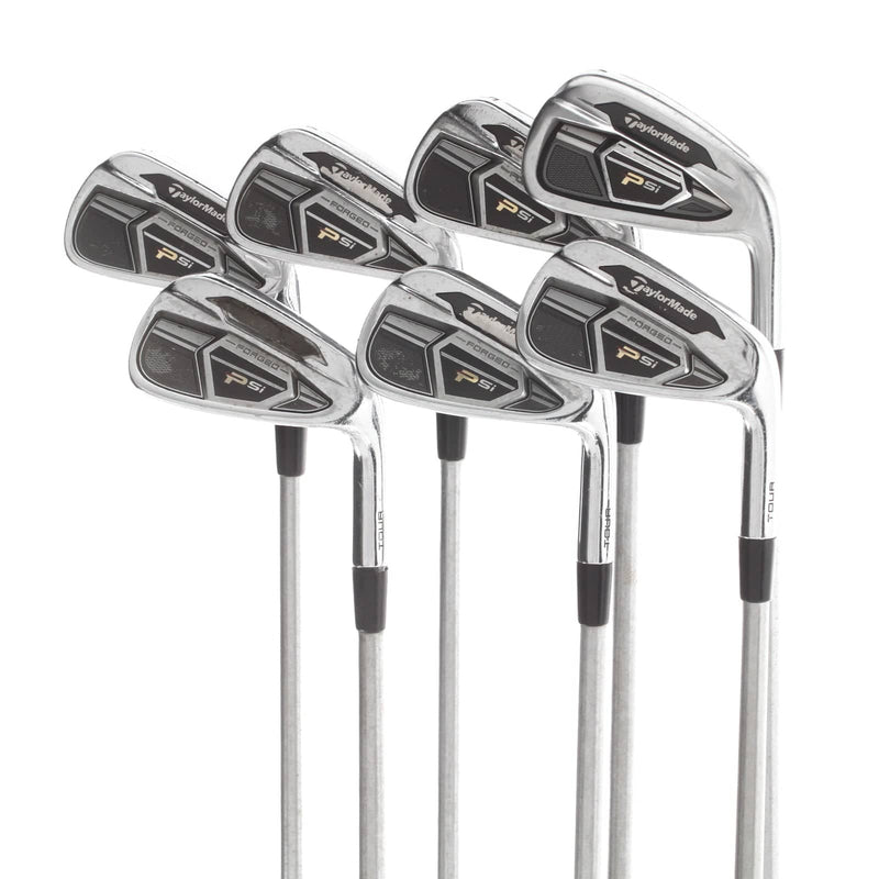 TaylorMade PSi Forged Steel Mens Right Hand Irons 4-PW Extra Stiff - KBS Tour C-Taper
