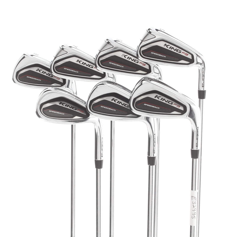 Cobra King F9 Steel Mens Right Hand Irons 5-SW Regular - KBS Tour 90