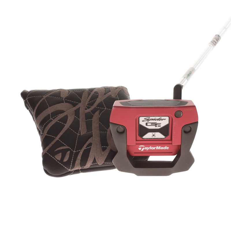 TaylorMade Spider GTx Red Mens Right Hand Putter 34" Mallet KBS 120 Putter - Super Stroke Pistol GTR 1.0