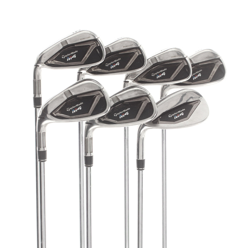 TaylorMade M4 Steel Mens Left Hand Irons 5-SW Regular - KBS Max 85
