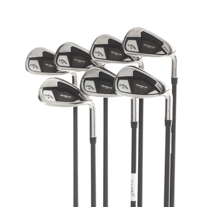 Callaway Rogue ST Max Graphite Mens Right Hand Irons 5-SW Regular - Tensei AV Blue 65
