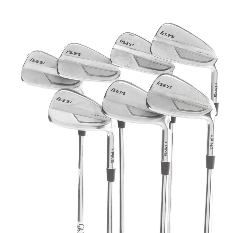 Ping i525 Steel Mens Right Hand Irons 4-PW Red Dot 1* Flat Stiff - Dynamic Gold 105 S300