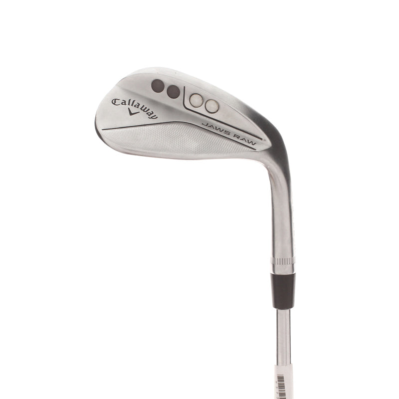 Callaway Jaws Raw Steel Mens Right Hand Lob Wedge 58* 10 Bounce J Grind Wedge - Dynamic Gold Spinner 115