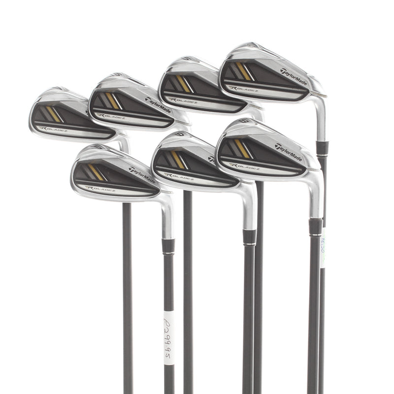 TaylorMade Rocketbladez Graphite Mens Right Hand Irons 4-PW Regular - Rocketfuel 65