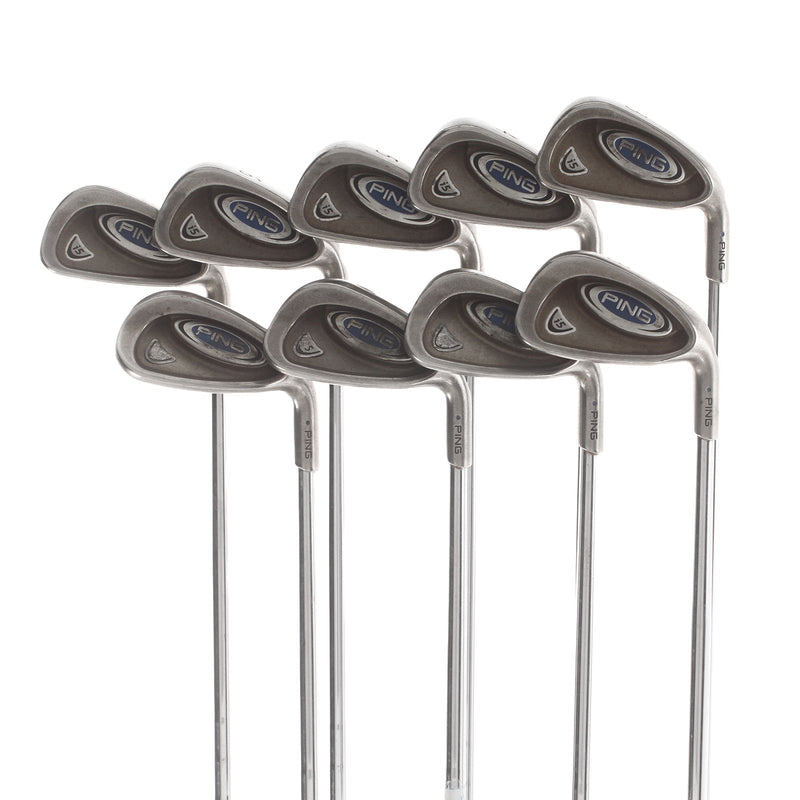 Ping i5 Steel Mens Right Hand Irons 3-SW Blue Dot 0.75* Upright Stiff - Ping