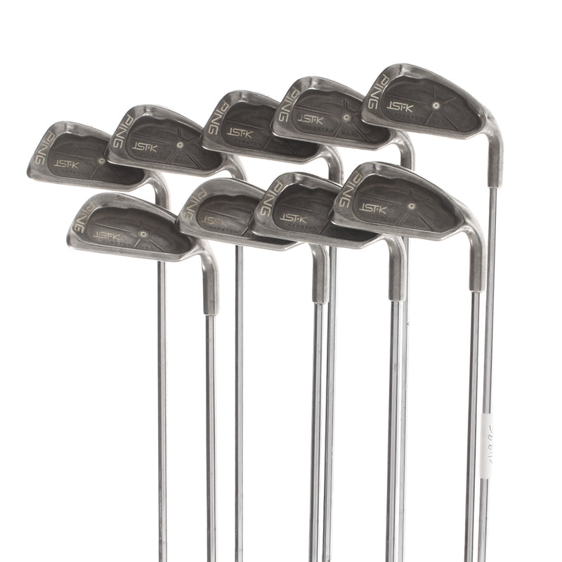 Ping ISI K Steel Mens Right Hand Irons 3-SW White Dot 3* Upright Stiff - Ping Cushin