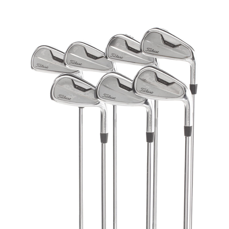 Titleist T200 Steel Mens Right Hand Irons 4-PW Stiff - AMT Tour White