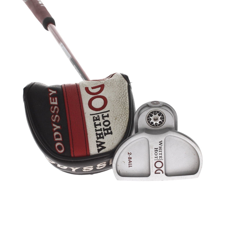 Odyssey White Hot OG 2-Ball Mens Right Hand Putter 35" Mallet Odyssey Stroke Lab - Odyssey