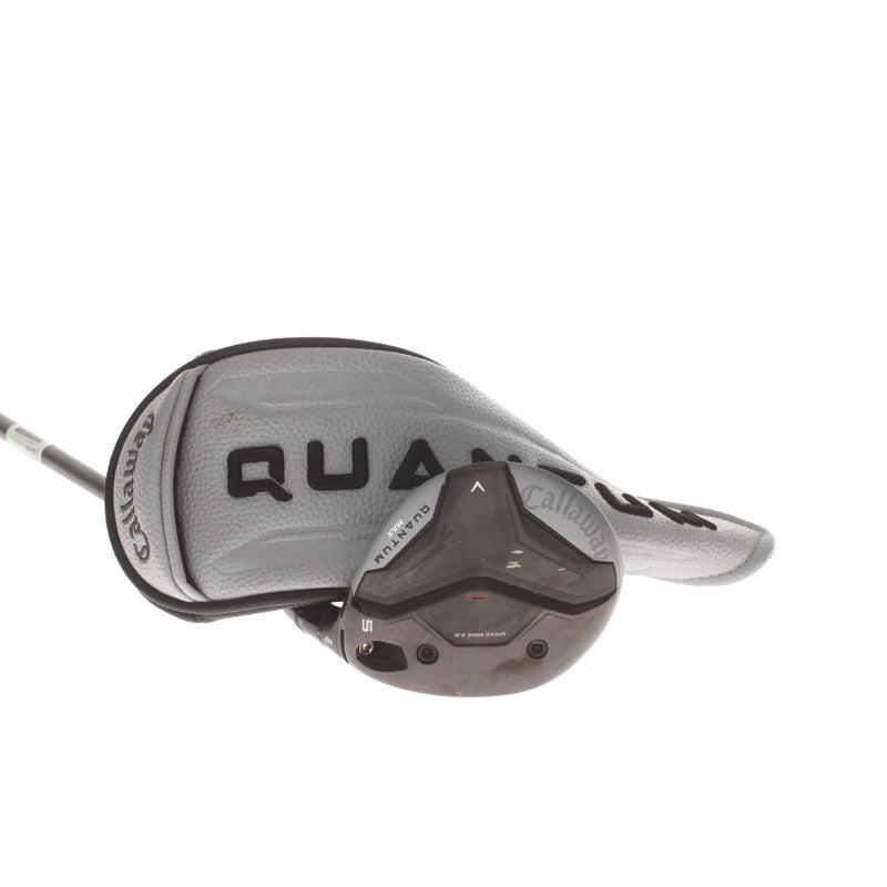 Callaway Quantum Max Graphite Mens Right Hand Fairway 5 Wood 18* Stiff - Project Denali Silver Frost 60