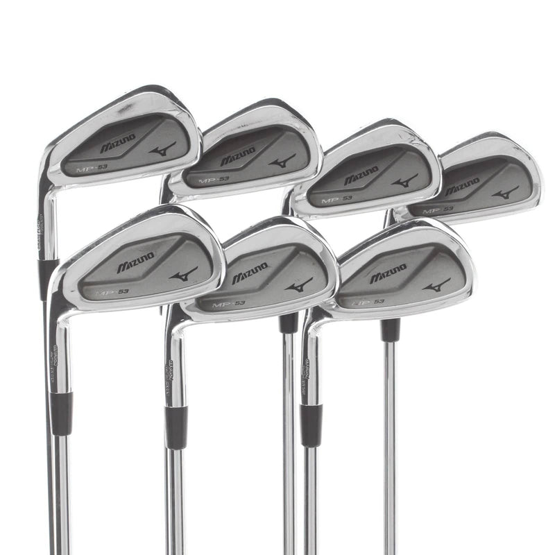 Mizuno MP-53 Steel Mens Left Hand Irons 4-PW Regular - Dynamic Gold