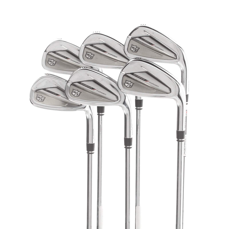 Wilson Dynapwr Forged Steel Mens Right Hand Irons 5-PW Stiff - KBS Tour Lite