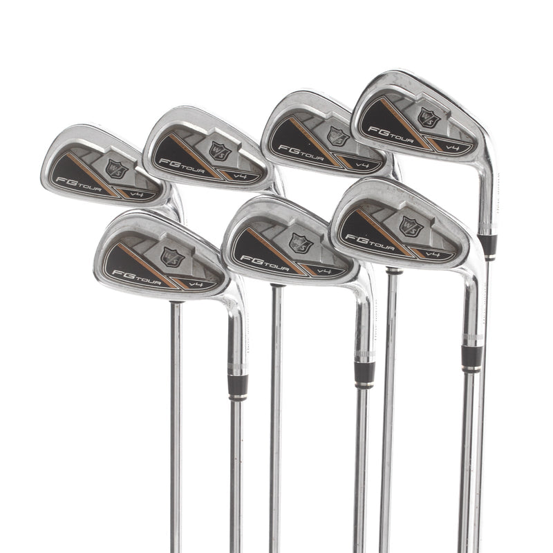 Wilson FG Tour V4 Steel Mens Right Hand Irons 4-PW Stiff - Dynamic Gold Pro