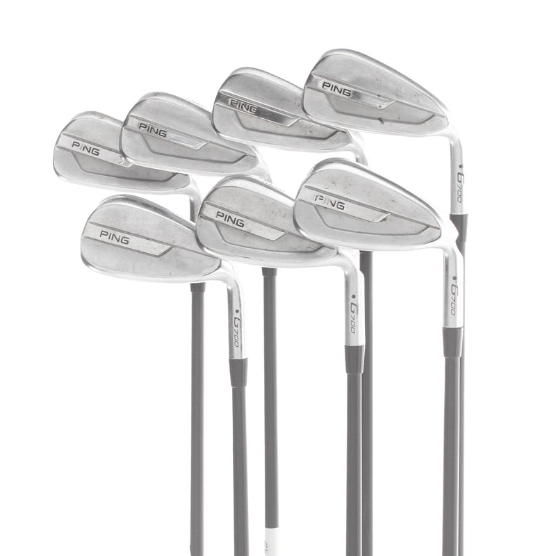 Ping G700 Graphite Mens Right Hand Irons 4-PW Black Dot Regular - Alta CB