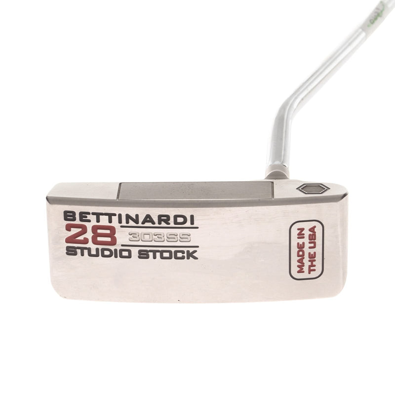 Bettinardi Studio Stock 28 Mens Right Hand Putter 34" Mid-Mallet - Lamkin Sink Fit Straight