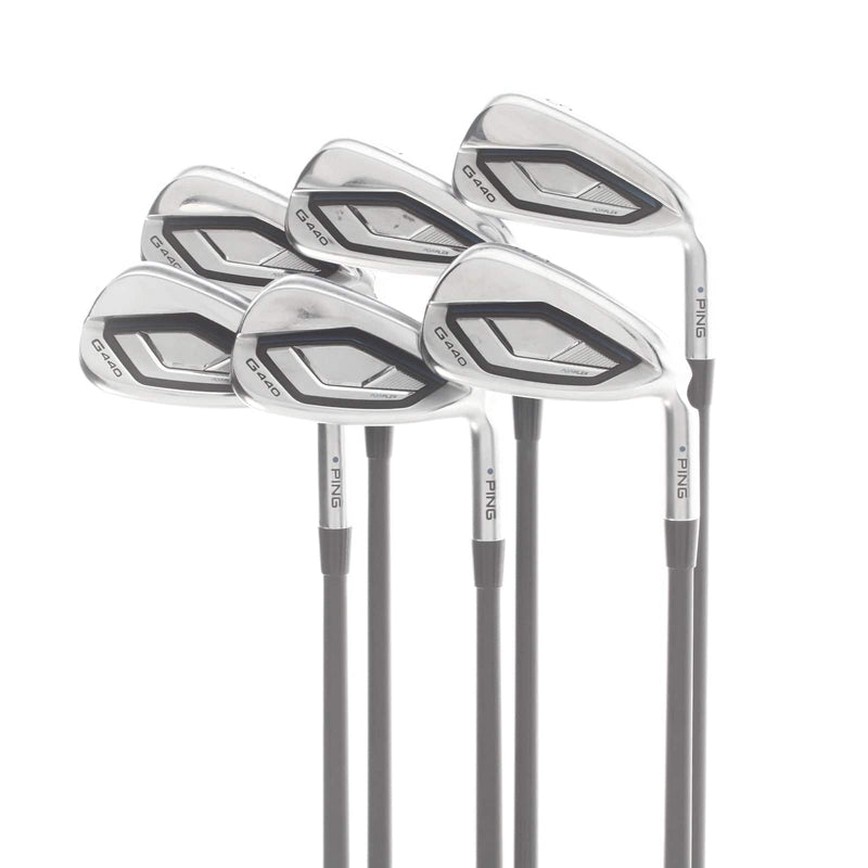 Ping G440 Graphite Mens Right Hand Irons 6-UW Blue Dot 1* Upright Regular - Ping Alta CB AWT