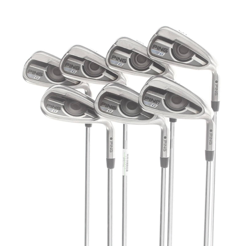 Ping G Series Steel Mens Right Hand Irons 5-SW Black Dot Regular - Ping AWT 2.0