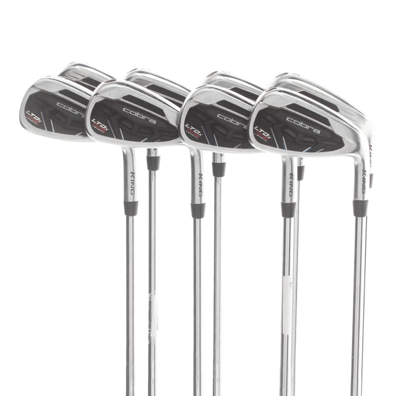 Cobra LTDx One Length Steel Mens Right Hand Irons 4-GW Stiff - KBS $-Taper Lite