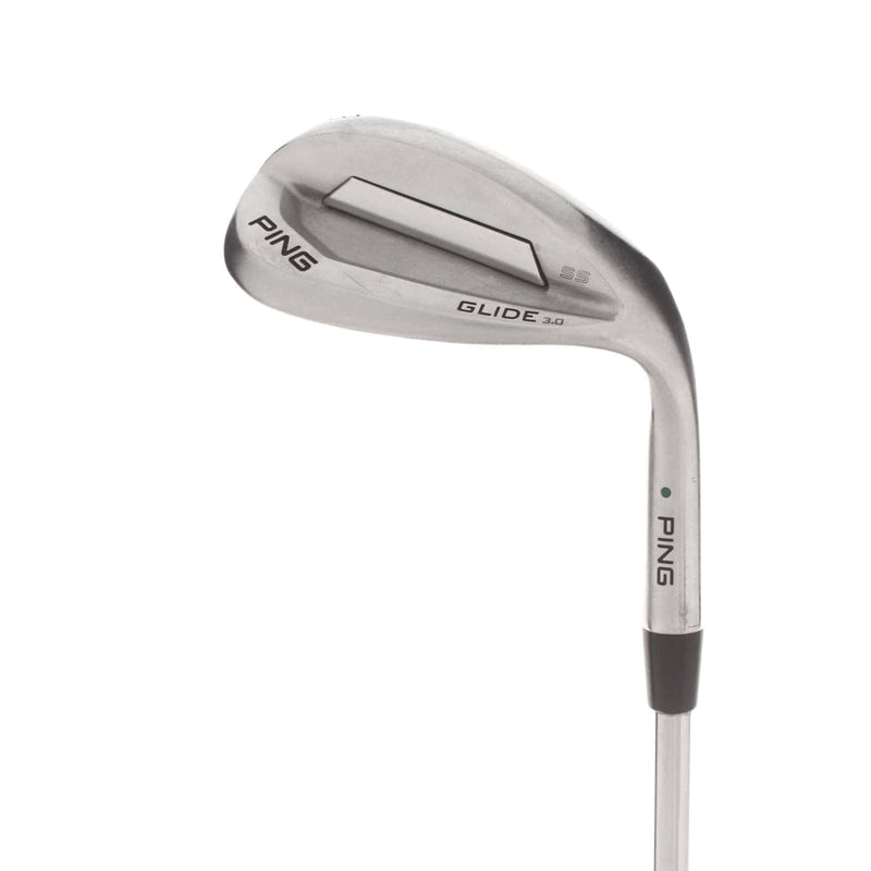 Ping Glide 3.0 Steel Mens Right Hand Lob Wedge Green Dot 58* 2* Upright 10 Bounce SS Grind Stiff - KBS Tour 120