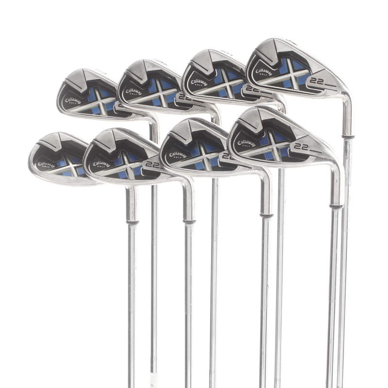 Callaway X-22 Steel Mens Right Hand Irons 4-SW Uniflex - Callaway
