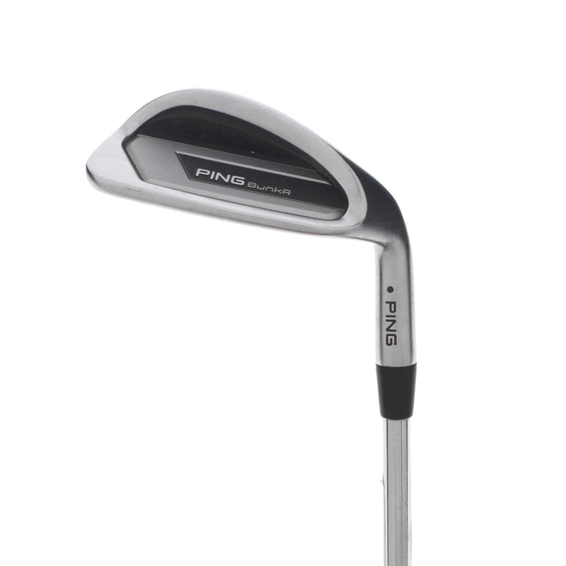 Ping Bunkr Steel Mens Right Hand Sand Wedge Black Dot 64* Wedge - Ping ZZ-115
