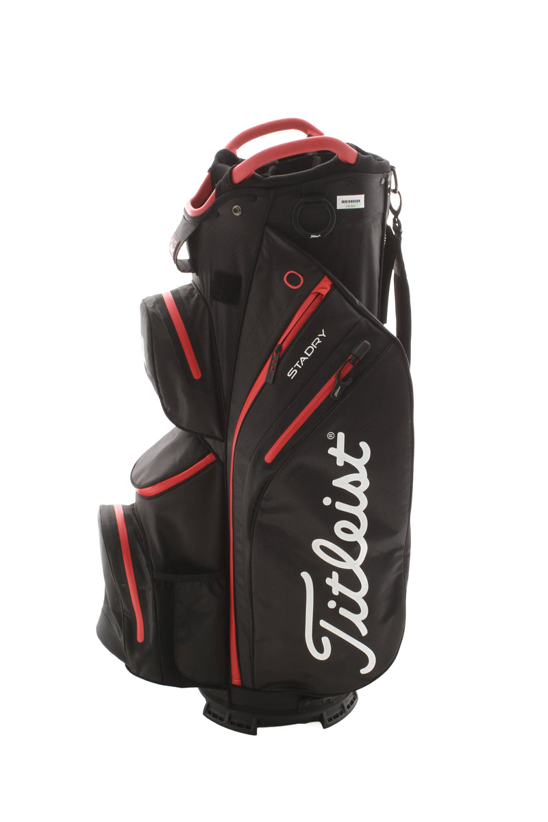 Titleist 14 StaDry Cart Bag - Black/White/Red