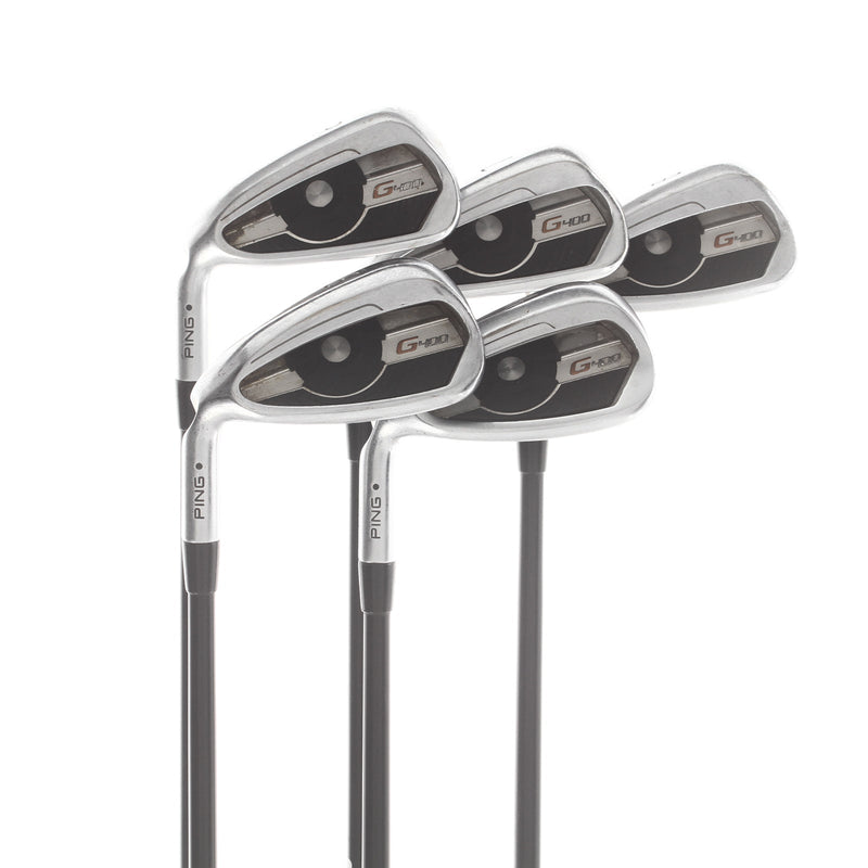 Ping G400 Graphite Mens Left Hand Irons 6-PW Black Dot Senior - Alta CB