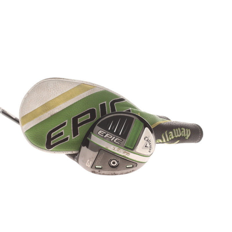 Callaway Epic Speed Graphite Mens Right Hand Fairway 3 Wood 15* Regular - Project X HZRDUS Smoke Green iM10 60