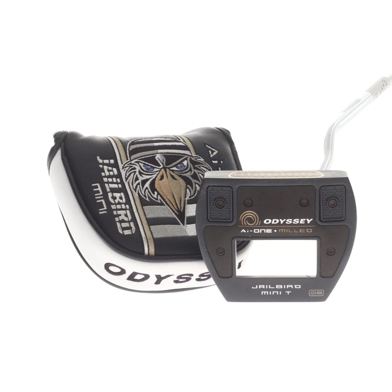 Odyssey Ai-One Milled Jailbird Mini T Mens Right Hand Putter 33" Mallet - Super Stroke