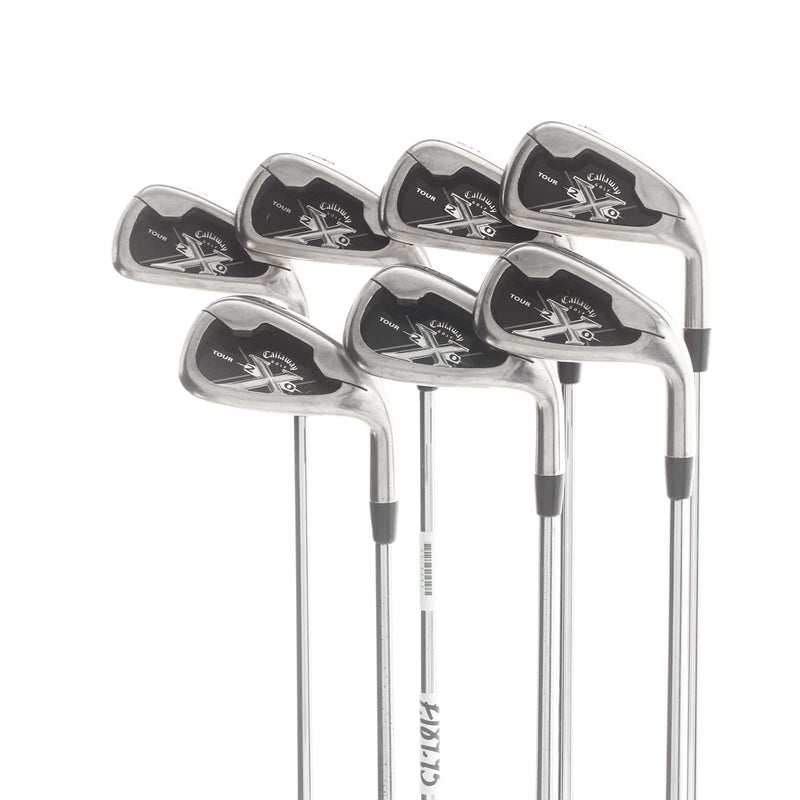 Callaway X-20 Tour Steel Mens Right Hand Irons 4-PW Stiff - Project X Rifle 6.0