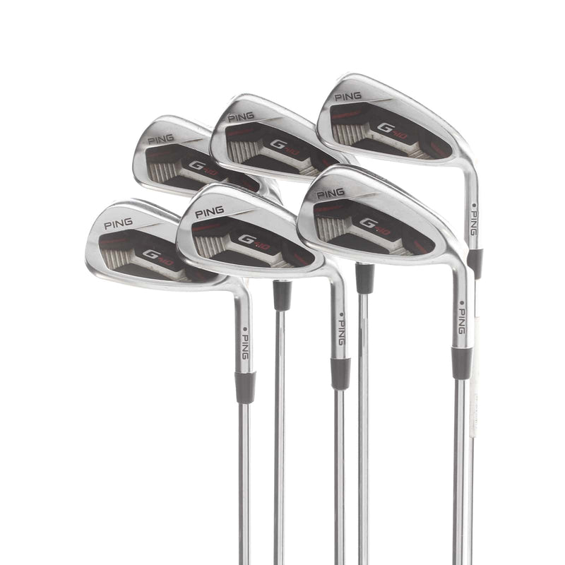 Ping G410 Steel Mens Right Hand Irons 5-PW Black Dot Regular - Ping AWT 2.0