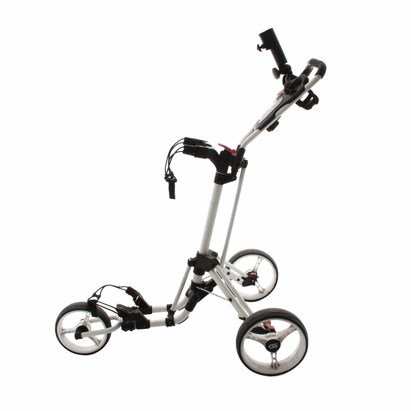 Golf Locker 3-Wheel Push/Pull Trolley - White/Black/Red