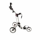 Golf Locker 3-Wheel Push/Pull Trolley - White/Black/Red