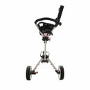 Golf Locker 3-Wheel Push/Pull Trolley - White/Black/Red