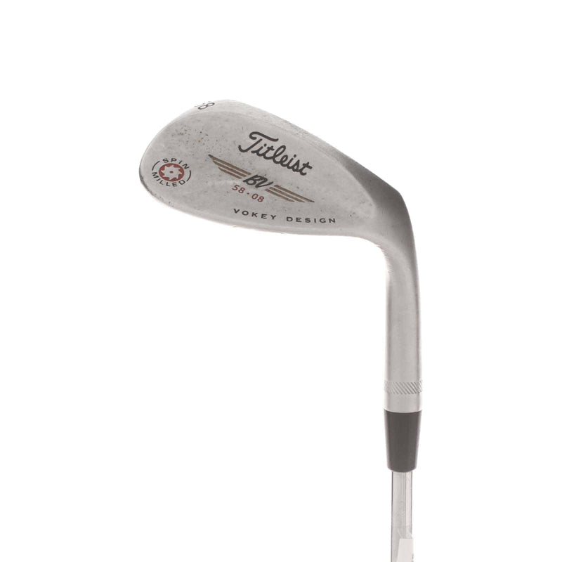 Titleist Vokey Design Spinned Milled Steel Mens Right Hand Lob Wedge 58* 8 Bounce Wedge - Dynamic Gold
