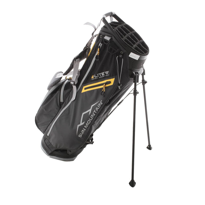 Sun Mountain E-Lite Stand Bag - Black/Steel/Gold