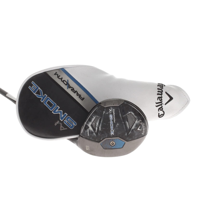 Callaway Paradym Ai Smoke Max Graphite Mens Right Hand Fairway 5 Wood 18* Stiff - Mitsubishi Chemical Tensei AV Series Blue 65