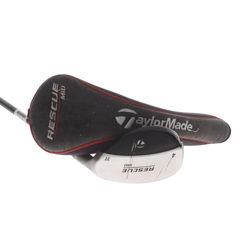 TaylorMade Rescue Mid Graphite Mens Right Hand 4 Hybrid 22* Regular - TaylorMade UG65