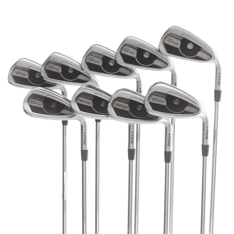 Ping G400 Steel Mens Right Hand Irons 4-UW+SW Blue Dot Regular - AWt 2.0